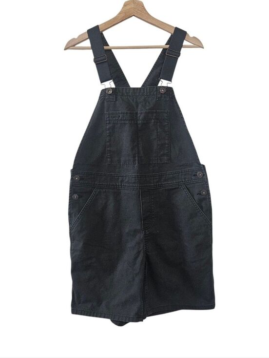 REI Denim - REI CoOp Dark Green Shortalls Overall Shorts Womens Sz 6 Outdoor Chore Gardening